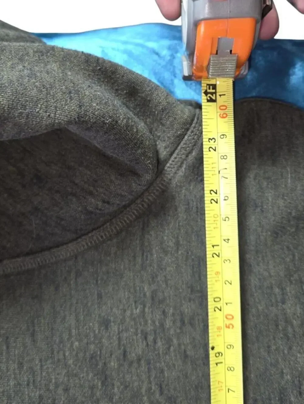 Lacoste Men's XL Sweater Felt Crocodile Crew Neck Olive Green Tonal - Picture 5 of 9